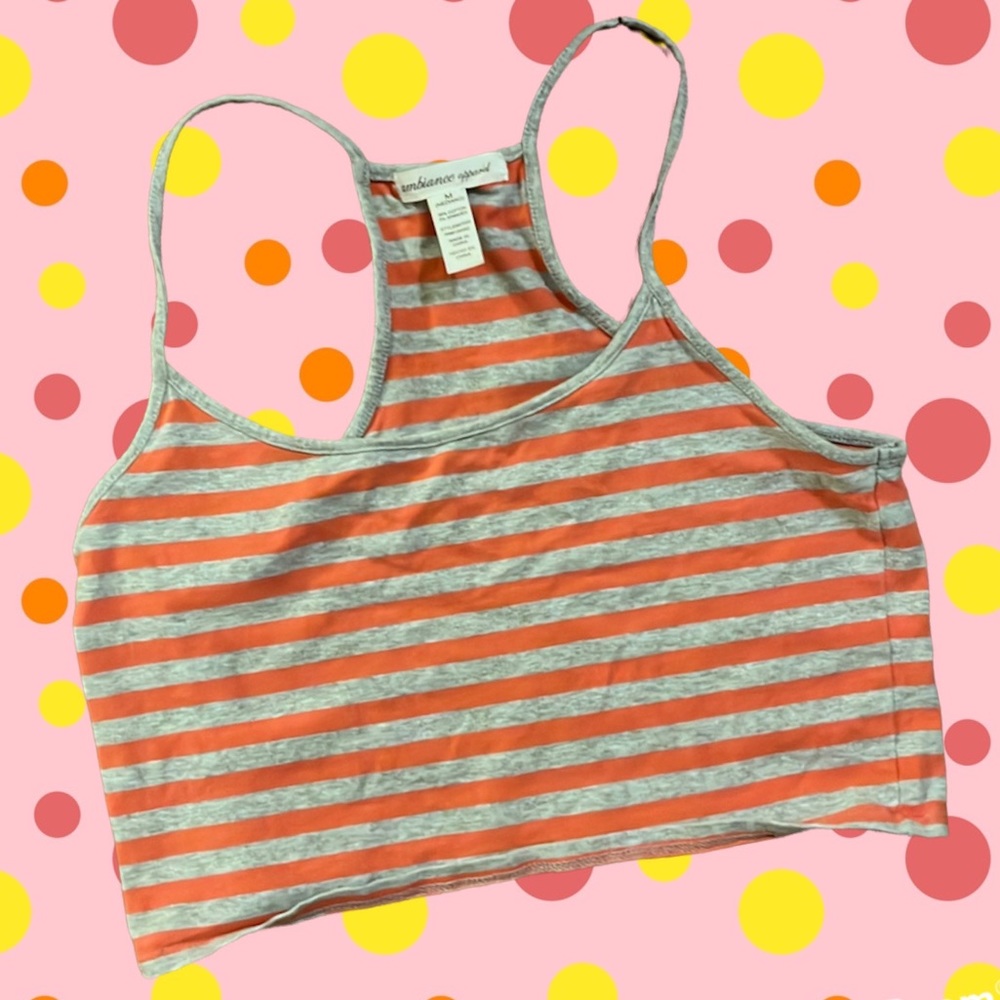 Striped Cropped Tank